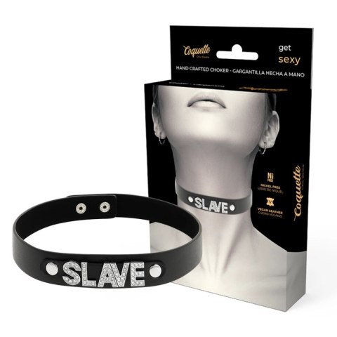 Coquette Chic Desire Choker Wegański Skorzany Regulowany Czarny One Size Coquette Chic Desire Choker Wegański Skorzany Regulowany Czarny One Size