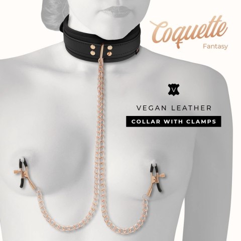 Coquette Chic Desire Fantasy naszyjnik z zaciskami, neopren, łańcuszki Coquette Chic Desire Fantasy naszyjnik z zaciskami, neopren, łańcuszki