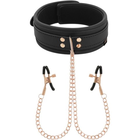 Coquette Chic Desire Fantasy naszyjnik z zaciskami, neopren, łańcuszki Coquette Chic Desire Fantasy naszyjnik z zaciskami, neopren, łańcuszki