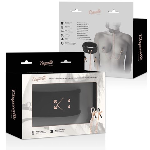 Coquette Chic Desire Fantasy naszyjnik z zaciskami, neopren, łańcuszki Coquette Chic Desire Fantasy naszyjnik z zaciskami, neopren, łańcuszki