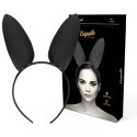 Coquette Chic Desire Opaska z Uszami Krolika Skora Wegańska Czarna