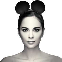 Coquette Chic Desire opaska z uszami myszy skora wegańska czarna