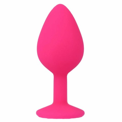 Intense Shelki M korek anatomiczny silikonowy fuksja 8 cm Intense Shelki M korek anatomiczny silikonowy fuksja 8 cm