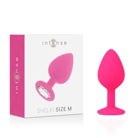 Intense Shelki M korek anatomiczny silikonowy fuksja 8 cm Intense Shelki M korek anatomiczny silikonowy fuksja 8 cm