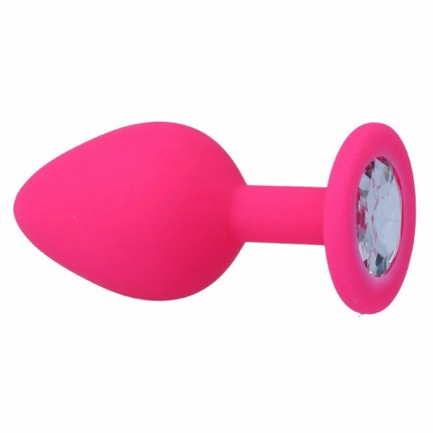 Intense Shelki M korek anatomiczny silikonowy fuksja 8 cm Intense Shelki M korek anatomiczny silikonowy fuksja 8 cm