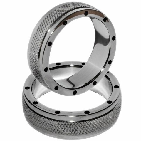 Metal Hard Pierścień Stalowy 55mm - Anatomiczny Model z Otworami Metal Hard Pierścień Stalowy 55mm - Anatomiczny Model z Otworami