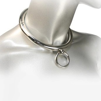 Metal Hard naszyjnik stalowy z pierścieniem O-Ring 18 cm chrom Metal Hard naszyjnik stalowy z pierścieniem O-Ring 18 cm chrom