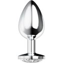 OHMAMA Korek aluminiowy z kryształem L, 4x9cm, elegancki design