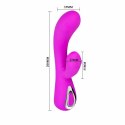 Pretty Love Inteligentny Wibrator Liliowy 18cm - 10 Trybow, Podwojny Silnik
