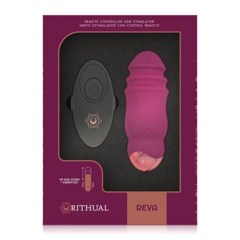Rithual Reva Egg - Sterowana Maszyna Intymna z Funkcją Wibracji i Ruchu Up&Down, silikon, pilot, USB, fiolet Rithual Reva Egg - Sterowana Maszyna Intymna z Funkcją Wibracji i Ruchu Up&Down, silikon, pilot, USB, fiolet