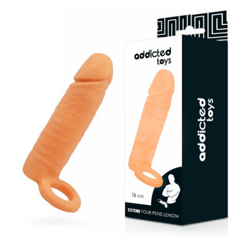 Addicted Toys nakładka anatomiczna model 16 cm elastyczna przezroczysta Addicted Toys nakładka anatomiczna model 16 cm elastyczna przezroczysta