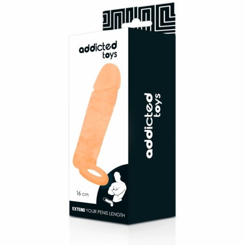 Addicted Toys nakładka anatomiczna model 16 cm elastyczna przezroczysta Addicted Toys nakładka anatomiczna model 16 cm elastyczna przezroczysta