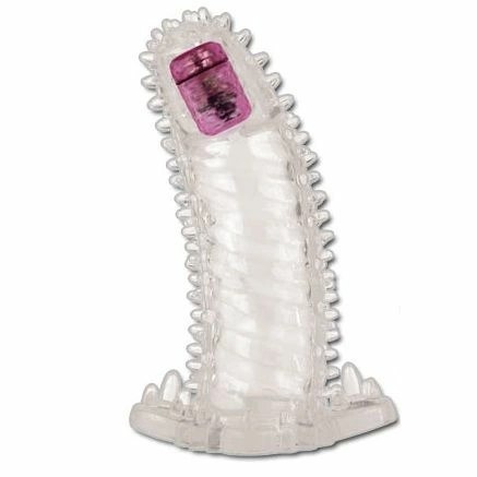 Baile Brave II Man - Elastyczna Nakładka Przedłużająca z Wibracjami 18 cm Baile Brave II Man - Elastyczna Nakładka Przedłużająca z Wibracjami 18 cm