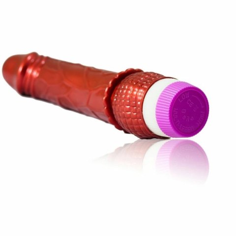 Baile Linex Red - model wibrujący, 23 cm, żelowy, czerwony Baile Linex Red - model wibrujący, 23 cm, żelowy, czerwony