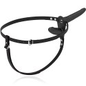Fetish Submissive Harness Double System Czarny, Wibracja, Regulowany