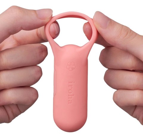 Iroha SVR+ Coral Pink - Wibrujący Pierścień Silikonowy, 8 Trybow, USB Iroha SVR+ Coral Pink - Wibrujący Pierścień Silikonowy, 8 Trybow, USB