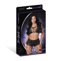 Magic Silk Thalia komplet top i szorty z pierścieniami i ćwiekami L/XL