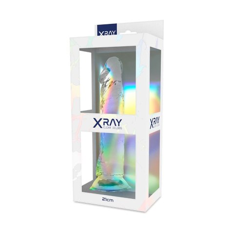 XRAY Clear Model 21 cm - Transparentny, miękki żel, przyssawka XRAY Clear Model 21 cm - Transparentny, miękki żel, przyssawka