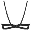 Obsessive Novenes Gorset 3-Częściowy Czarny XL/2XL z Cyrkoniami