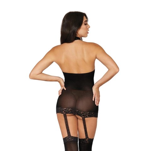 Dreamgirl Sheer sukienka z koronką i pończochami, uniwersalny rozmiar Dreamgirl Sheer sukienka z koronką i pończochami, uniwersalny rozmiar