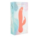 Swan Blossom Pomarańczowy - Wibrator dwusilnikowy silikonowy USB