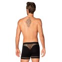 Obsessive M102 Bokserki męskie z wycięciami, czarne S/M/L