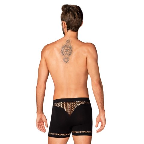 Obsessive M102 Bokserki męskie z wycięciami, czarne S/M/L Obsessive M102 Bokserki męskie z wycięciami, czarne S/M/L