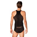 Obsessive T103 Czarny Podkoszulek Męski z Geometrycznym Wzorem S/M/L
