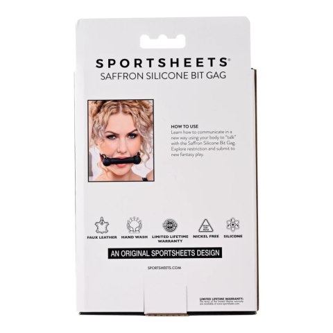 Sportsheets Saffron silikonowy knebel bit czerwony regulowany Sportsheets Saffron silikonowy knebel bit czerwony regulowany