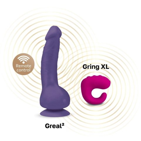Gvibe Greal 2 Violet - maszyna intymna, Bioskin, wodoodporny, 22 cm Gvibe Greal 2 Violet - maszyna intymna, Bioskin, wodoodporny, 22 cm