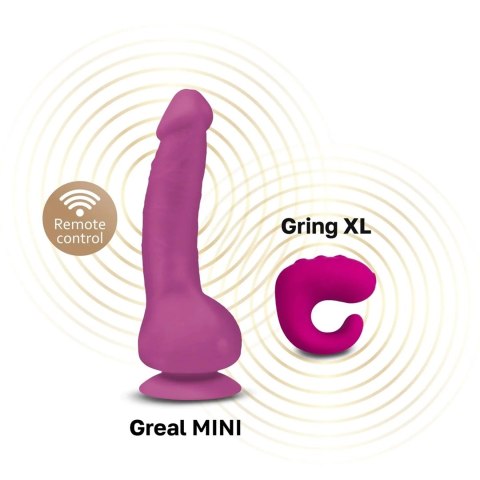 Gvibe Greal Mini Fuchsia - model kompaktowy, materiał Bioskin, 18 cm Gvibe Greal Mini Fuchsia - model kompaktowy, materiał Bioskin, 18 cm
