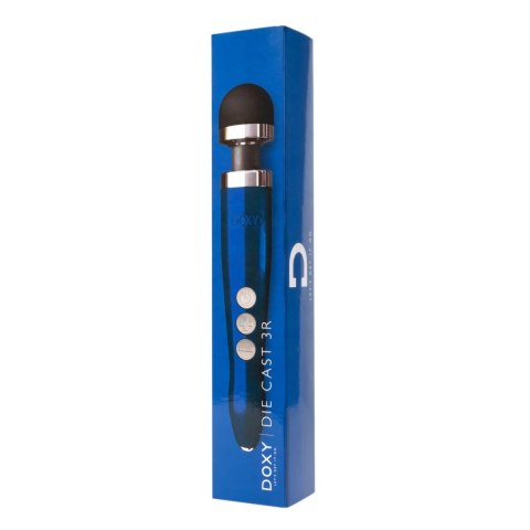 Doxy Die Cast 3R Wand Massager Blue Flame - bezprzewodowy, aluminiowy Doxy Die Cast 3R Wand Massager Blue Flame - bezprzewodowy, aluminiowy