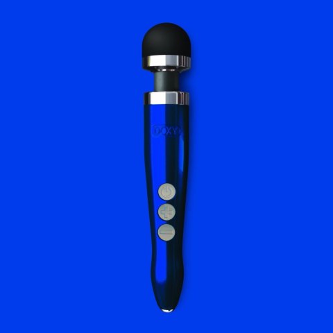 Doxy Die Cast 3R Wand Massager Blue Flame - bezprzewodowy, aluminiowy Doxy Die Cast 3R Wand Massager Blue Flame - bezprzewodowy, aluminiowy