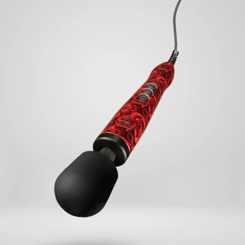 Doxy Original Wand Massager Rose Pattern - Masażer elektryczny, rożowy Doxy Original Wand Massager Rose Pattern - Masażer elektryczny, rożowy