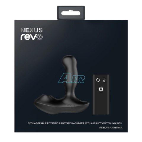 Nexus Revo Air - zaawansowany masażer prostaty z falami ssącymi, czarny Nexus Revo Air - zaawansowany masażer prostaty z falami ssącymi, czarny
