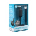 B-Vibe Vibrating Snug Plug 2 Black - wibrująca zatyczka anatomiczna 112g