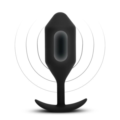 B-Vibe Vibrating Snug Plug 5 Black - anatomiczna wtyczka z funkcją wibracji B-Vibe Vibrating Snug Plug 5 Black - anatomiczna wtyczka z funkcją wibracji