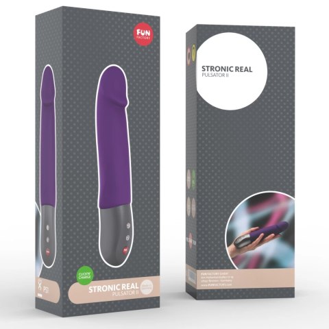 Fun Factory Stronic Real II Dark Violet pulsacyjny masażer wodoodporny 20cm Fun Factory Stronic Real II Dark Violet pulsacyjny masażer wodoodporny 20cm