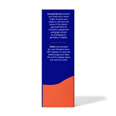 Dame Products Arousal Serum 30ml - formuła roślinna z olejkiem miętowym Dame Products Arousal Serum 30ml - formuła roślinna z olejkiem miętowym