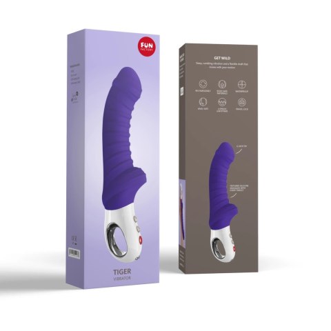 Fun Factory Tiger G5 Violet - wibrujący model z systemem FlexiFUN, 22 cm Fun Factory Tiger G5 Violet - wibrujący model z systemem FlexiFUN, 22 cm