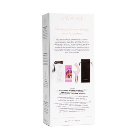 Le Wand XO Rose Gold - dwusilnikowy model z metalowo-silikonową obudową Le Wand XO Rose Gold - dwusilnikowy model z metalowo-silikonową obudową