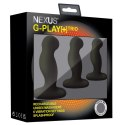 Nexus G-Play Trio+ Black - Zestaw 3 Wibrujących Korkow, 6 Trybow, USB