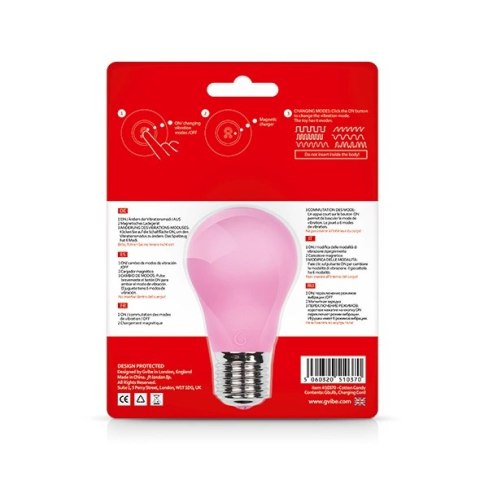 Gvibe Gbulb Pink masażer wodoodporny silikonowy 6 trybow 5.8x10.4cm Gvibe Gbulb Pink masażer wodoodporny silikonowy 6 trybow 5.8x10.4cm