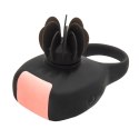 Tokyo Design Glamfit Black - Pierścień wibracyjny silikonowy czarny