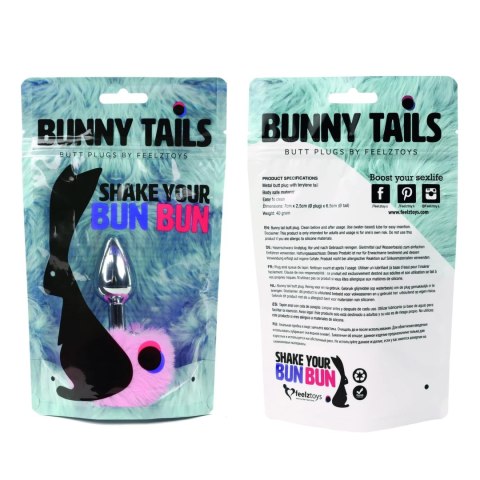 FeelzToys Bunny Tails Pink - korek ozdobny z futrzanym akcentem, 7 cm FeelzToys Bunny Tails Pink - korek ozdobny z futrzanym akcentem, 7 cm