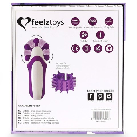 FeelzToys Clitella Purple - Kompaktowy Stymulator Klitorisu USB FeelzToys Clitella Purple - Kompaktowy Stymulator Klitorisu USB