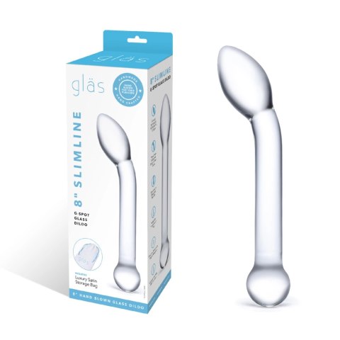 Glas Slimline G-Spot szklany model intymny 20,3 cm bezpieczne szkło Glas Slimline G-Spot szklany model intymny 20,3 cm bezpieczne szkło