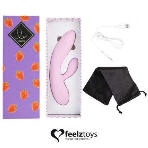 FeelzToys Lea Strawberry - silikonowy model dwusilnikowy wodoodporny FeelzToys Lea Strawberry - silikonowy model dwusilnikowy wodoodporny