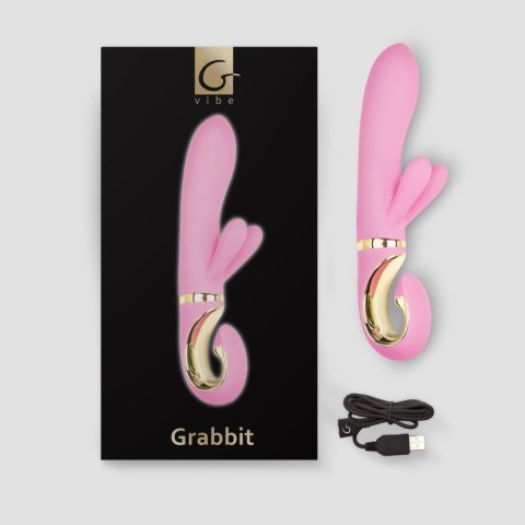 Gvibe Grabbit Pink - wielofunkcyjny model z 3 silnikami, silikon medyczny Gvibe Grabbit Pink - wielofunkcyjny model z 3 silnikami, silikon medyczny
