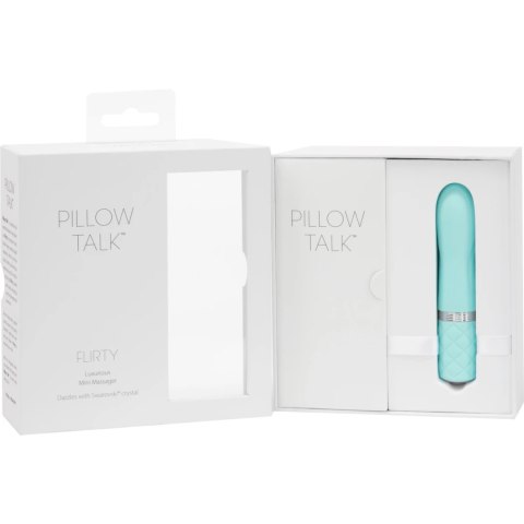 Pillow Talk Flirty model Teal z kryształkami, silikonowy, kompaktowy Pillow Talk Flirty model Teal z kryształkami, silikonowy, kompaktowy